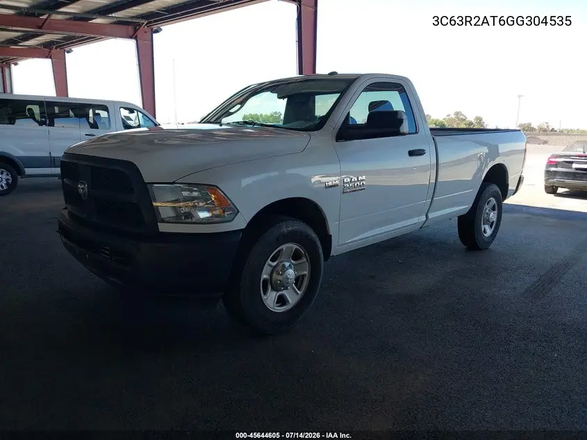 2016 Ram 3500 Tradesman VIN: 3C63R2AT6GG304535 Lot: 45644605