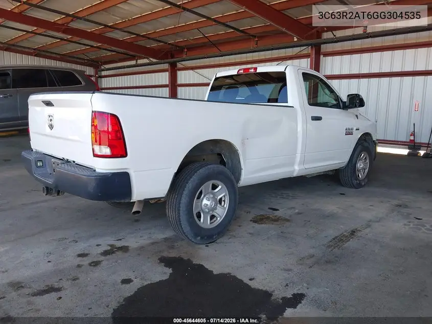 2016 Ram 3500 Tradesman VIN: 3C63R2AT6GG304535 Lot: 45644605