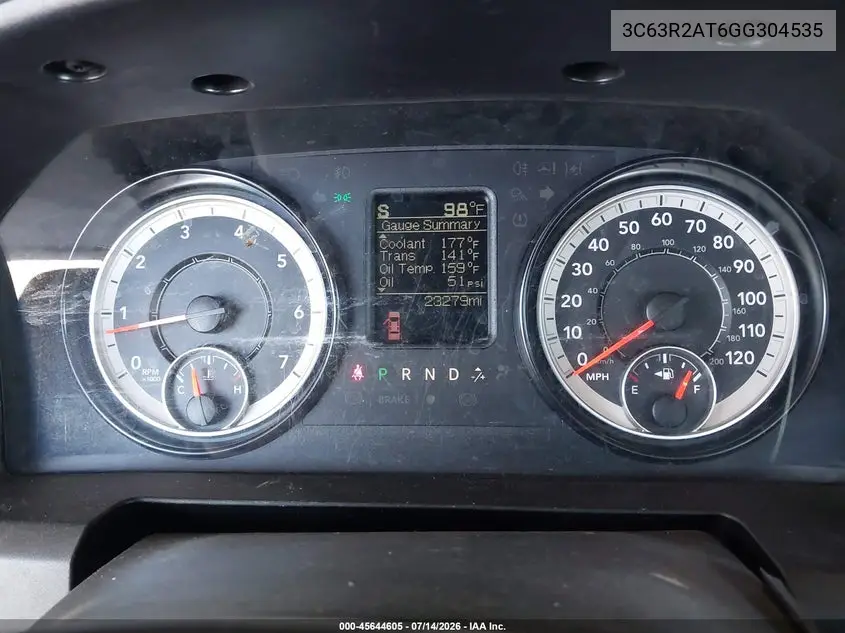 2016 Ram 3500 Tradesman VIN: 3C63R2AT6GG304535 Lot: 45644605