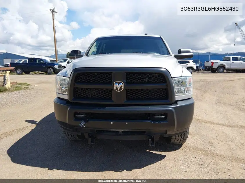 2017 Ram 3500 Tradesman 4X4 8' Box VIN: 3C63R3GL6HG552430 Lot: 45043606