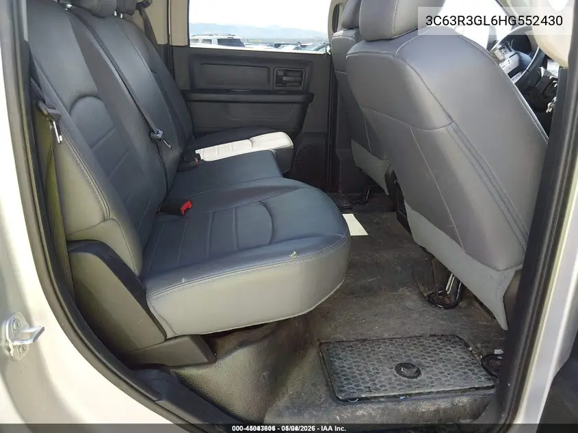 2017 Ram 3500 Tradesman 4X4 8' Box VIN: 3C63R3GL6HG552430 Lot: 45043606