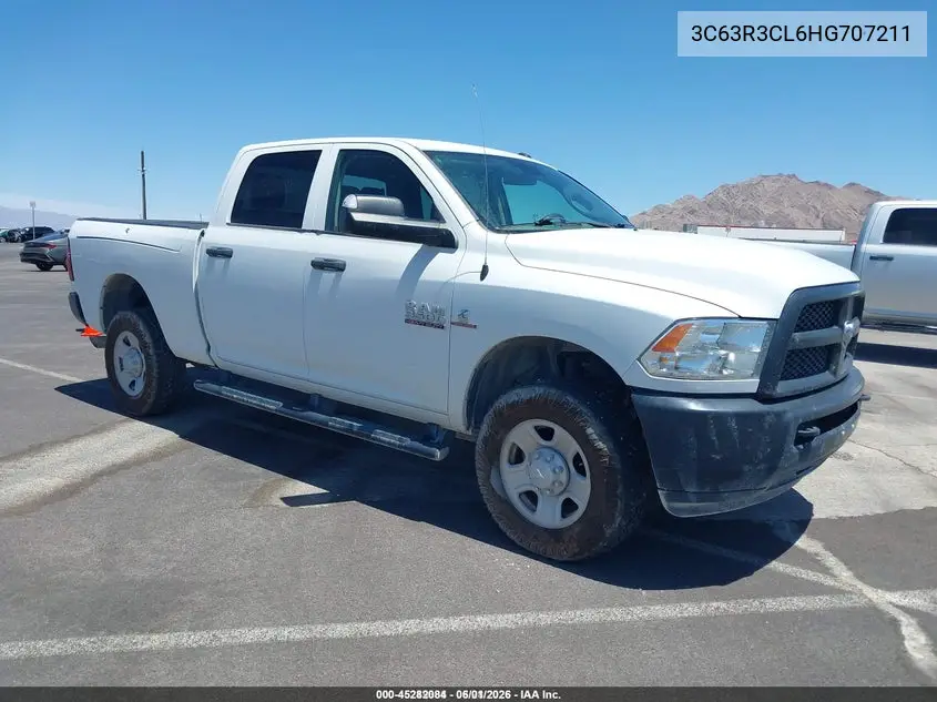 2017 Ram 3500 Tradesman 4X4 6'4 Box VIN: 3C63R3CL6HG707211 Lot: 45282084