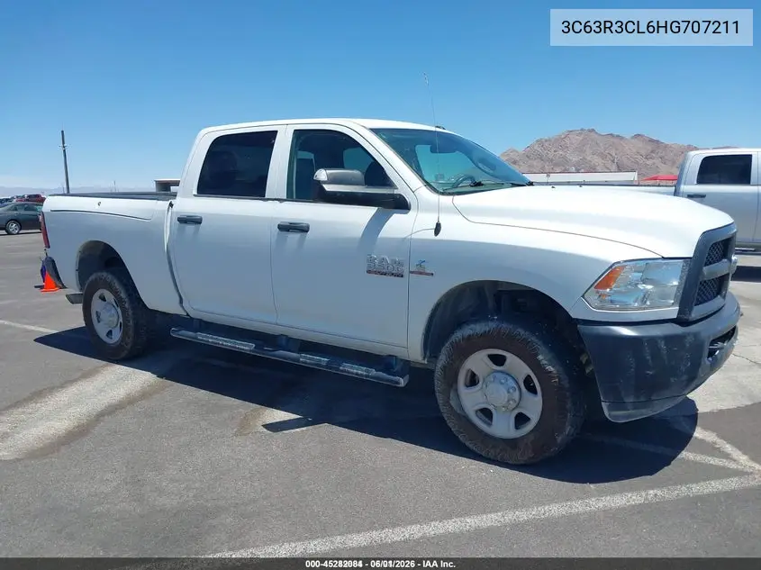 2017 Ram 3500 Tradesman 4X4 6'4 Box VIN: 3C63R3CL6HG707211 Lot: 45282084