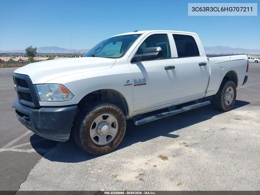 2017 Ram 3500 Tradesman 4X4 6'4 Box VIN: 3C63R3CL6HG707211 Lot: 45282084
