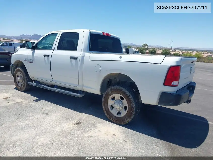 2017 Ram 3500 Tradesman 4X4 6'4 Box VIN: 3C63R3CL6HG707211 Lot: 45282084