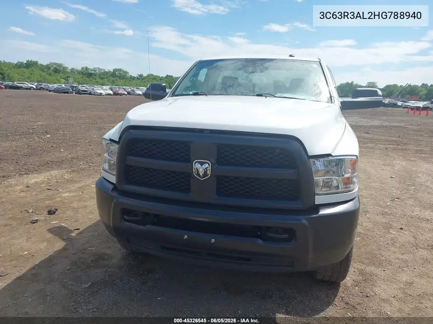 2017 Ram 3500 Tradesman 4X4 8' Box VIN: 3C63R3AL2HG788940 Lot: 45326545