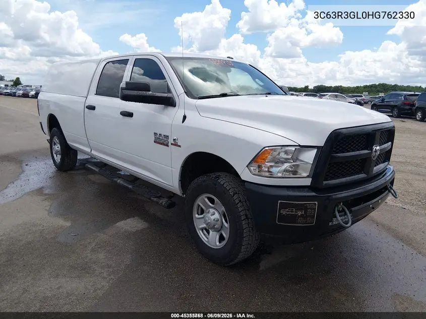 2017 Ram 3500 Tradesman 4X4 8' Box VIN: 3C63R3GL0HG762330 Lot: 45353768