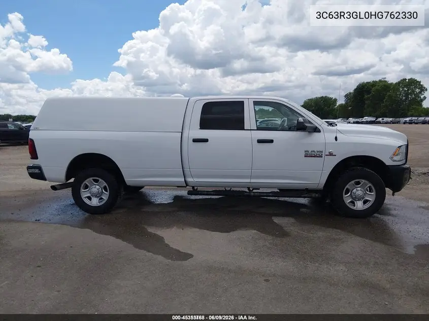 2017 Ram 3500 Tradesman 4X4 8' Box VIN: 3C63R3GL0HG762330 Lot: 45353768