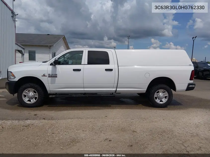 2017 Ram 3500 Tradesman 4X4 8' Box VIN: 3C63R3GL0HG762330 Lot: 45353768