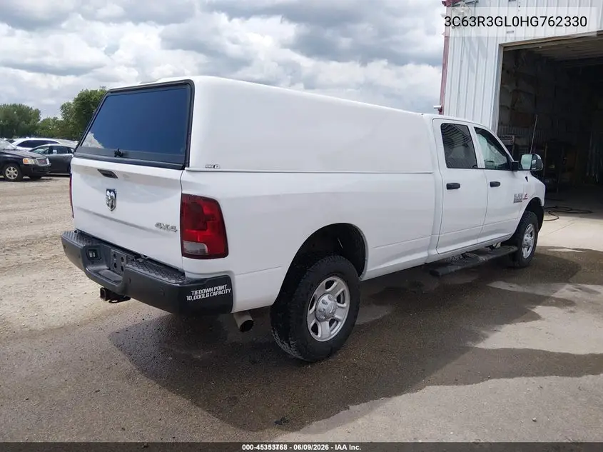 2017 Ram 3500 Tradesman 4X4 8' Box VIN: 3C63R3GL0HG762330 Lot: 45353768
