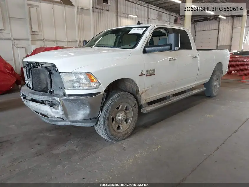 2017 Ram 3500 Slt 4X4 8' Box VIN: 3C63R3HL3HG560614 Lot: 45396605