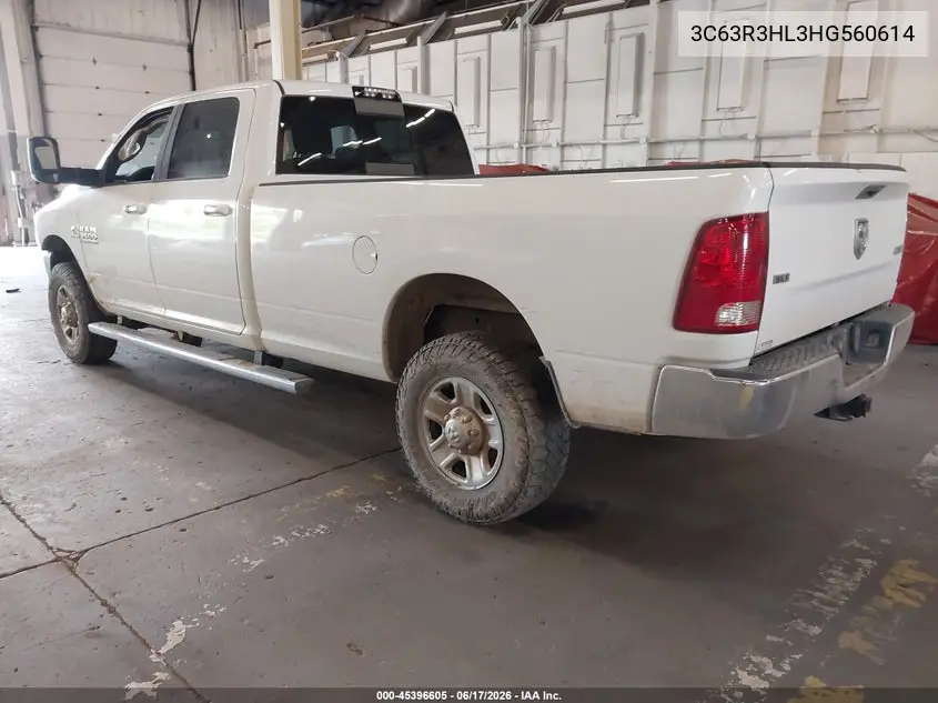 2017 Ram 3500 Slt 4X4 8' Box VIN: 3C63R3HL3HG560614 Lot: 45396605