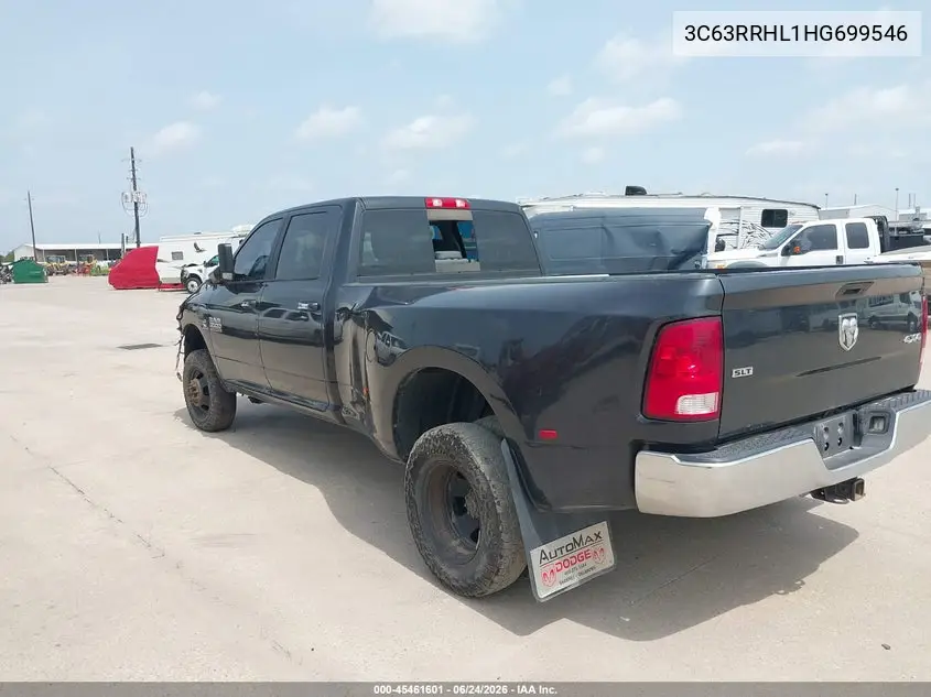 2017 Ram 3500 Slt 4X4 8' Box VIN: 3C63RRHL1HG699546 Lot: 45461601