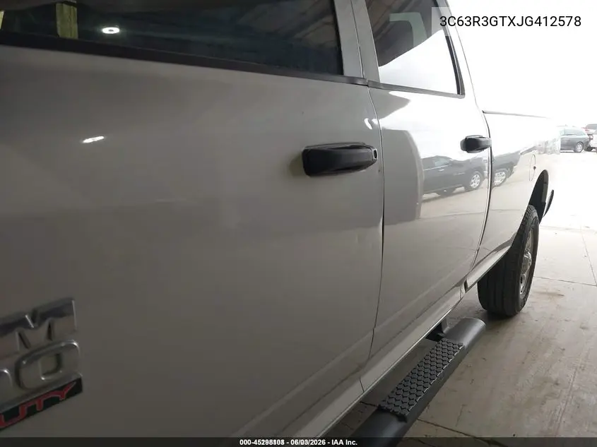 2018 Ram 3500 Tradesman 4X4 8' Box VIN: 3C63R3GTXJG412578 Lot: 45298108