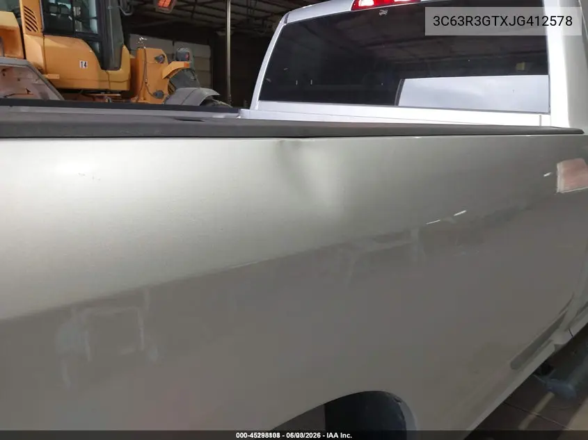 2018 Ram 3500 Tradesman 4X4 8' Box VIN: 3C63R3GTXJG412578 Lot: 45298108