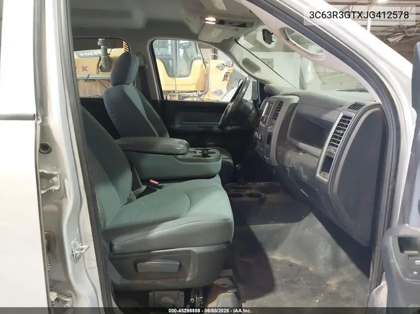 2018 Ram 3500 Tradesman 4X4 8' Box VIN: 3C63R3GTXJG412578 Lot: 45298108