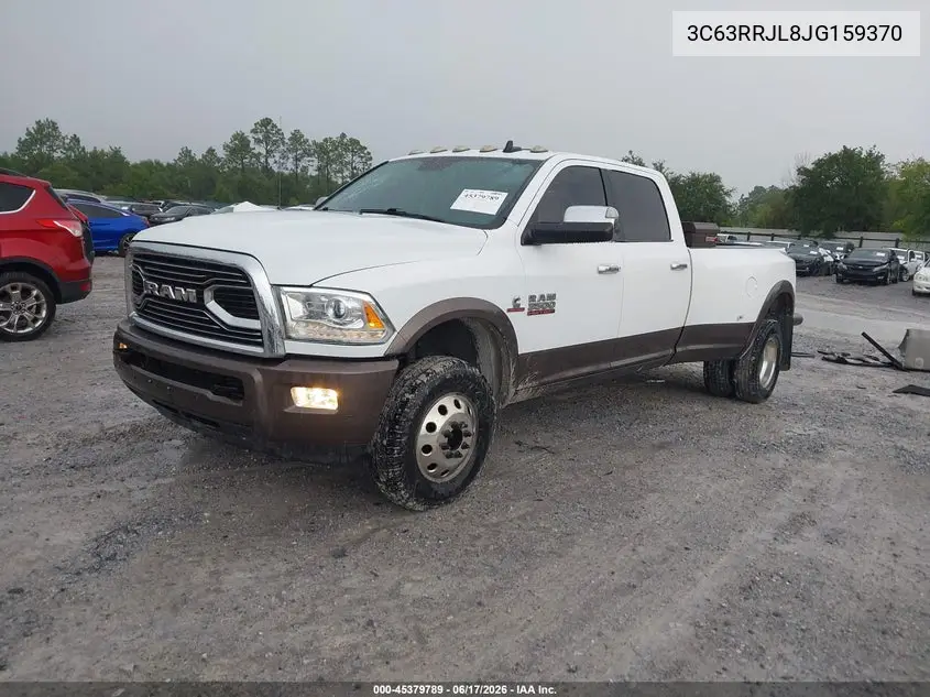 2018 Ram 3500 Laramie 4X4 8' Box VIN: 3C63RRJL8JG159370 Lot: 45379789