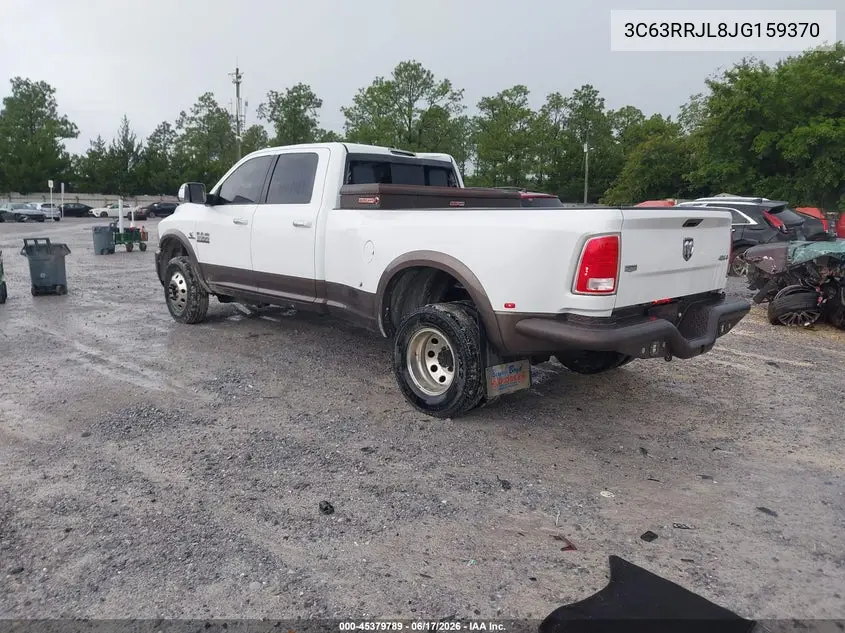 2018 Ram 3500 Laramie 4X4 8' Box VIN: 3C63RRJL8JG159370 Lot: 45379789