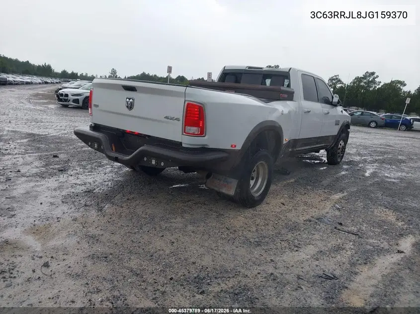 2018 Ram 3500 Laramie 4X4 8' Box VIN: 3C63RRJL8JG159370 Lot: 45379789