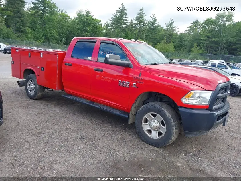 2018 Ram 3500 Chassis Tradesman/Slt/Laramie VIN: 3C7WRCBL8JG293543 Lot: 45415611