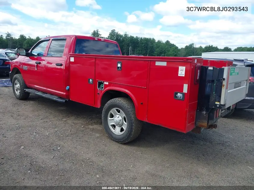 2018 Ram 3500 Chassis Tradesman/Slt/Laramie VIN: 3C7WRCBL8JG293543 Lot: 45415611