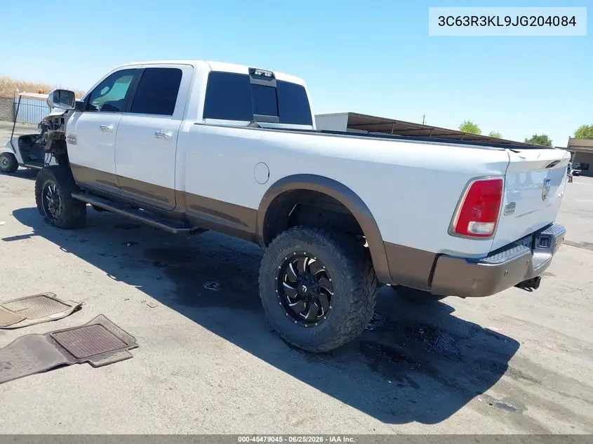 2018 Ram 3500 Laramie Longhorn 4X4 8' Box VIN: 3C63R3KL9JG204084 Lot: 45479045