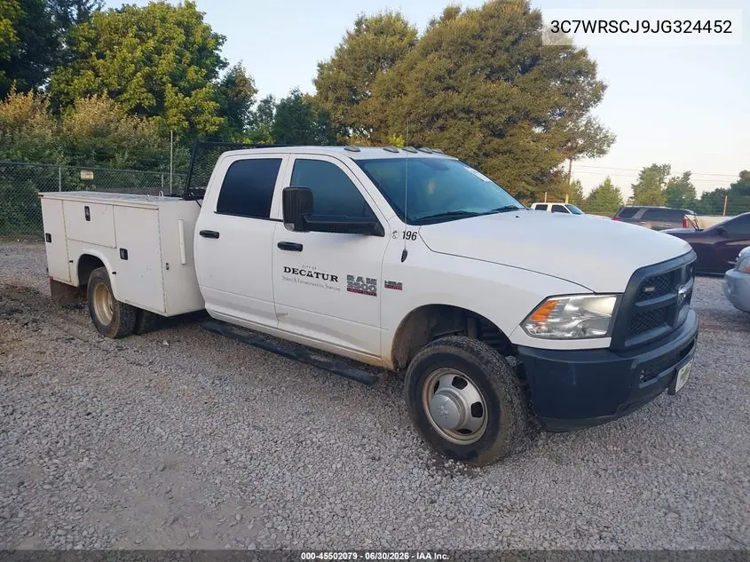 2018 Ram 3500 Chassis Tradesman/Slt/Laramie VIN: 3C7WRSCJ9JG324452 Lot: 45502079