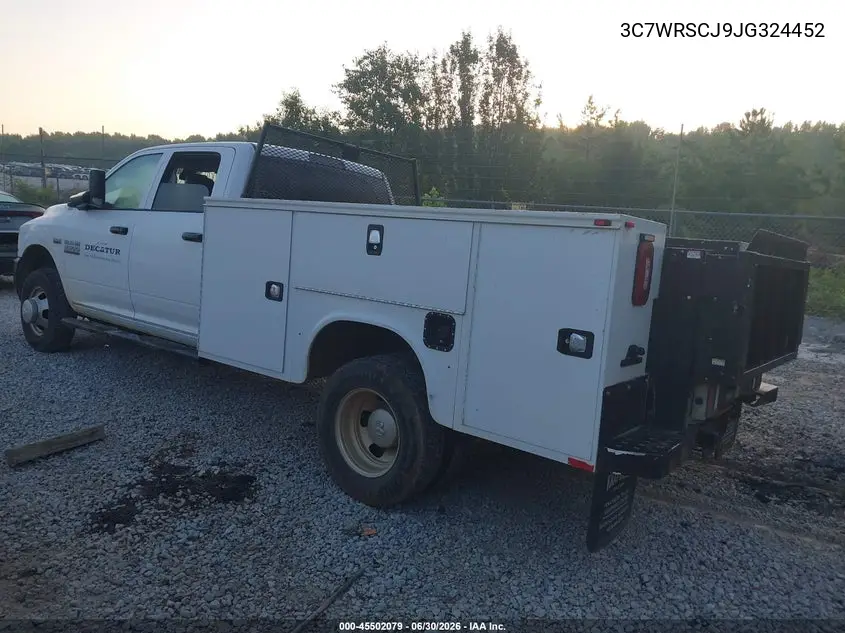 2018 Ram 3500 Chassis Tradesman/Slt/Laramie VIN: 3C7WRSCJ9JG324452 Lot: 45502079