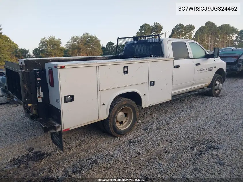 2018 Ram 3500 Chassis Tradesman/Slt/Laramie VIN: 3C7WRSCJ9JG324452 Lot: 45502079