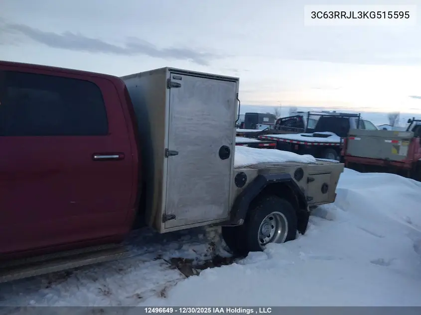 2019 Ram 3500 Laramie VIN: 3C63RRJL3KG515595 Lot: 12496649