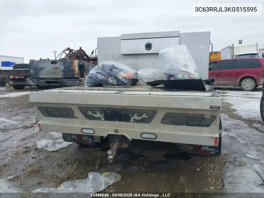 2019 Ram 3500 Laramie VIN: 3C63RRJL3KG515595 Lot: 12496649