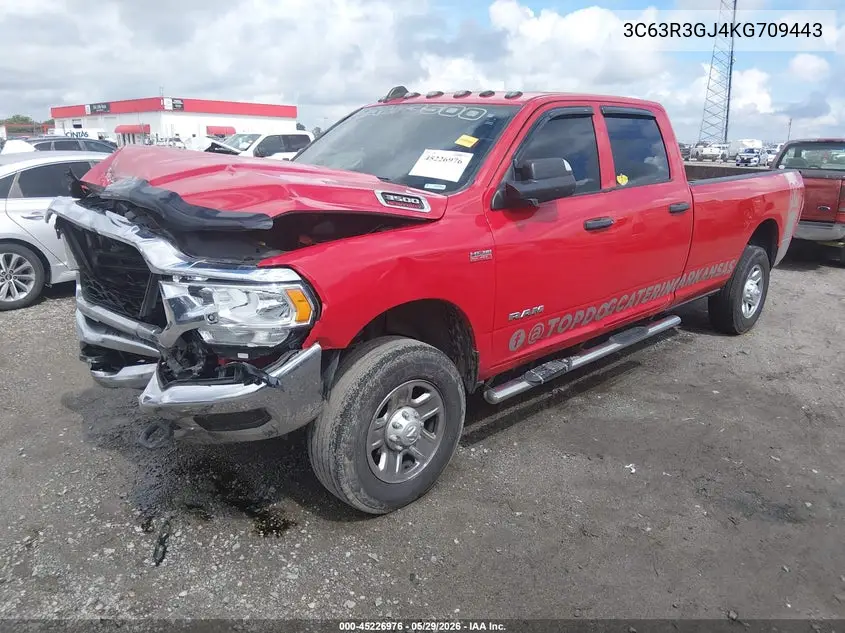 2019 Ram 3500 Tradesman 4X4 8' Box VIN: 3C63R3GJ4KG709443 Lot: 45226976