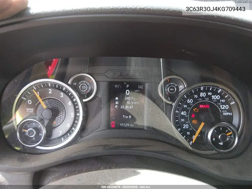 2019 Ram 3500 Tradesman 4X4 8' Box VIN: 3C63R3GJ4KG709443 Lot: 45226976