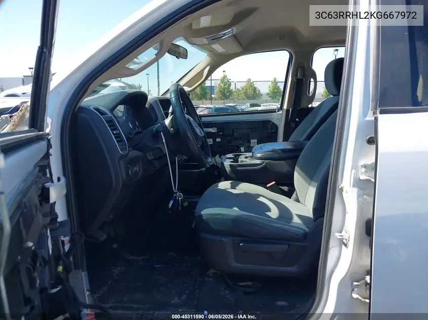 2019 Ram 3500 Big Horn 4X4 8' Box VIN: 3C63RRHL2KG667972 Lot: 45311590