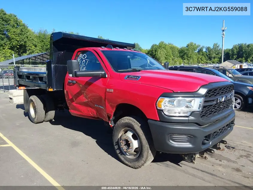 2019 Ram 3500 Chassis Tradesman/Slt VIN: 3C7WRTAJ2KG559088 Lot: 45344929