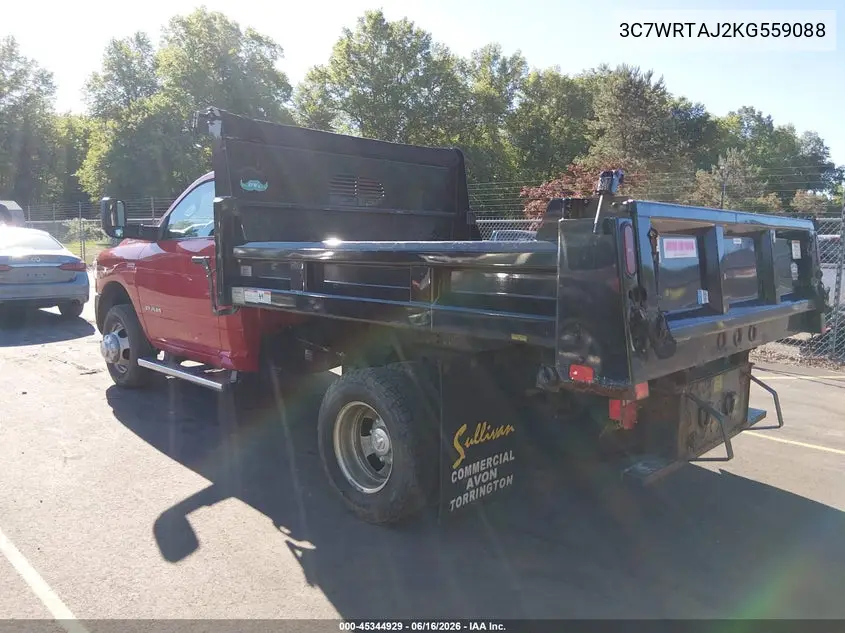 2019 Ram 3500 Chassis Tradesman/Slt VIN: 3C7WRTAJ2KG559088 Lot: 45344929