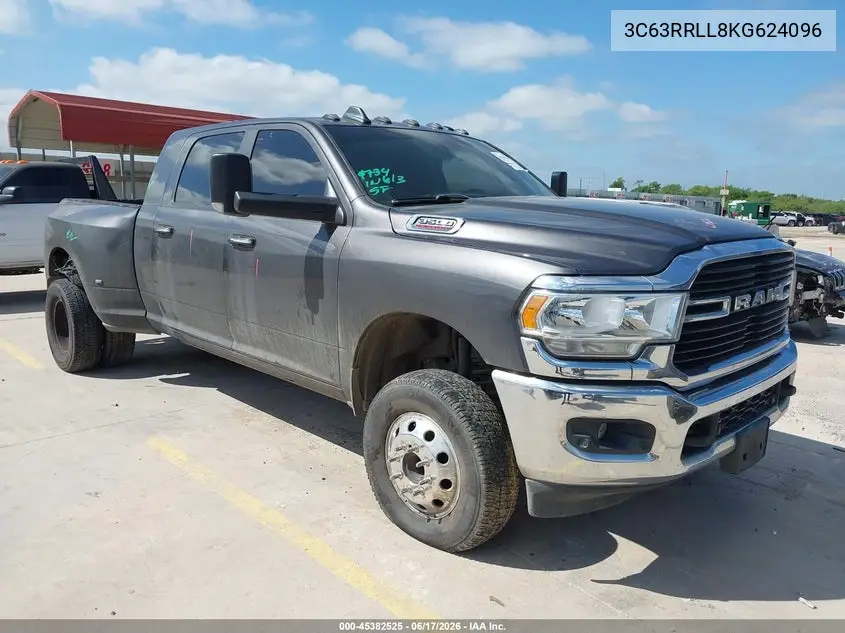 2019 Ram 3500 Big Horn VIN: 3C63RRLL8KG624096 Lot: 45382525
