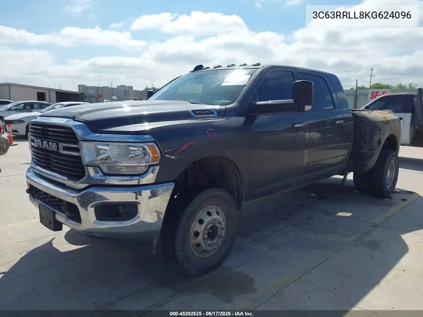 2019 Ram 3500 Big Horn VIN: 3C63RRLL8KG624096 Lot: 45382525