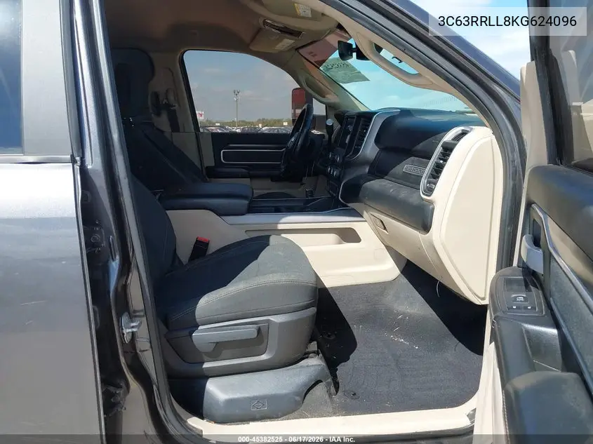 2019 Ram 3500 Big Horn VIN: 3C63RRLL8KG624096 Lot: 45382525