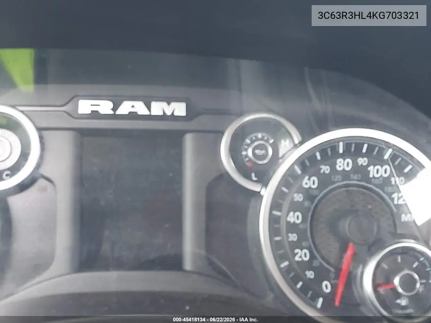 2019 Ram 3500 VIN: 3C63R3HL4KG703321 Lot: 45418134