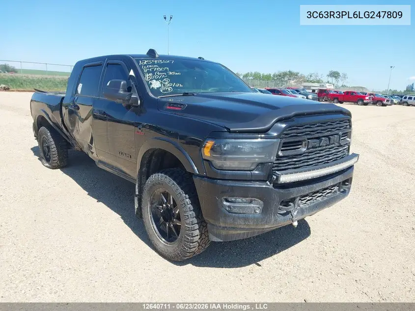 2020 Ram 3500 Limited VIN: 3C63R3PL6LG247809 Lot: 12640711