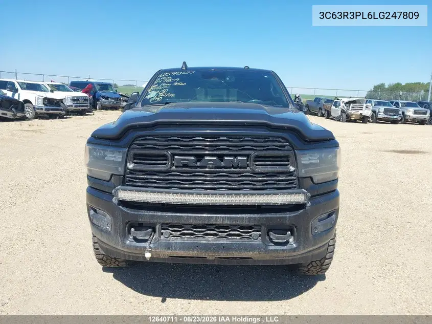 2020 Ram 3500 Limited VIN: 3C63R3PL6LG247809 Lot: 12640711