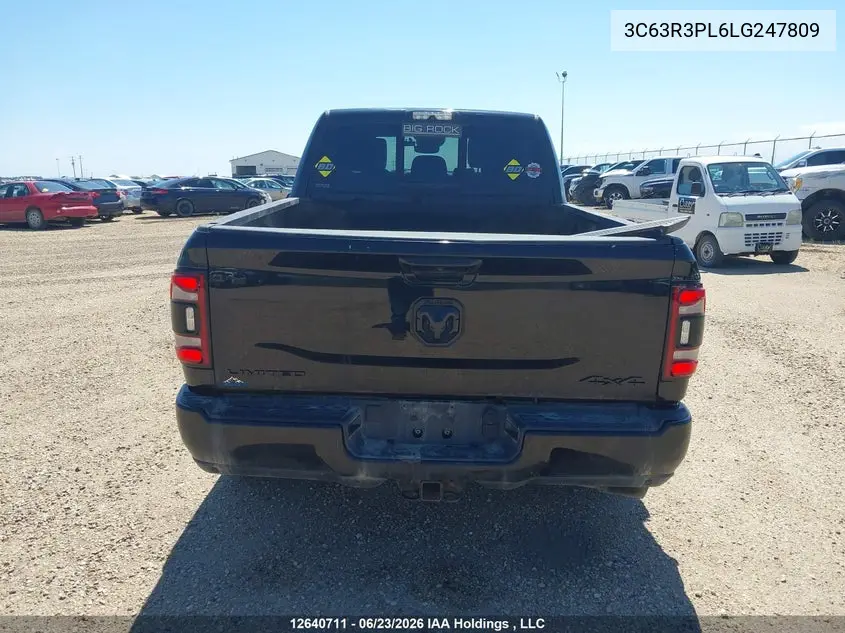 2020 Ram 3500 Limited VIN: 3C63R3PL6LG247809 Lot: 12640711