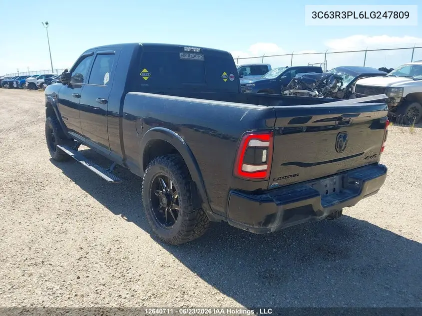 2020 Ram 3500 Limited VIN: 3C63R3PL6LG247809 Lot: 12640711