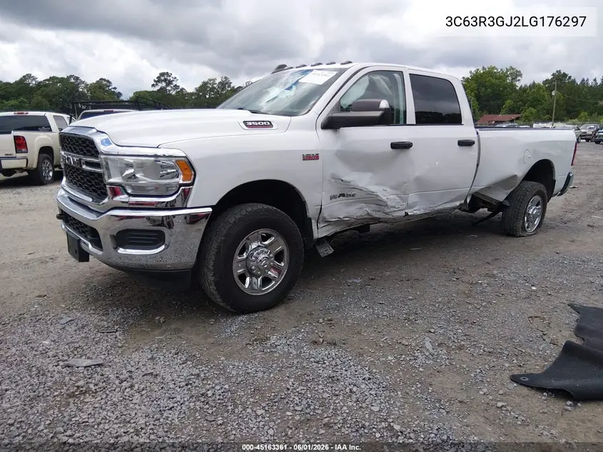 2020 Ram 3500 Tradesman 4X4 8' Box VIN: 3C63R3GJ2LG176297 Lot: 45163361