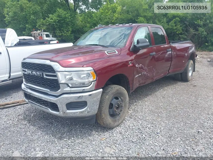 2020 Ram 3500 Tradesman 4X4 8' Box VIN: 3C63RRGL1LG105936 Lot: 45217953