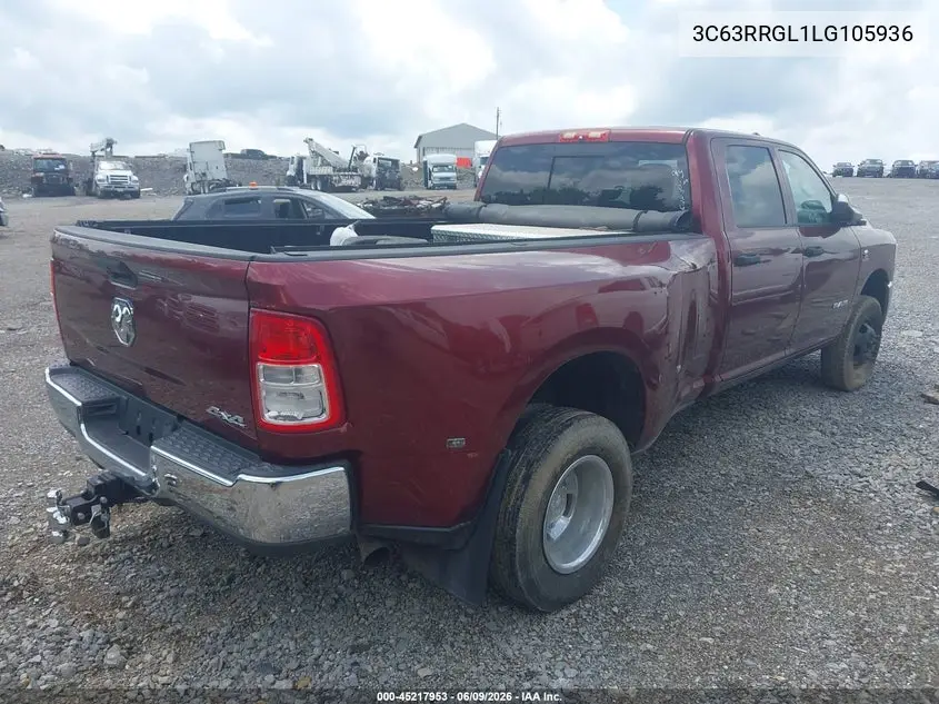 2020 Ram 3500 Tradesman 4X4 8' Box VIN: 3C63RRGL1LG105936 Lot: 45217953