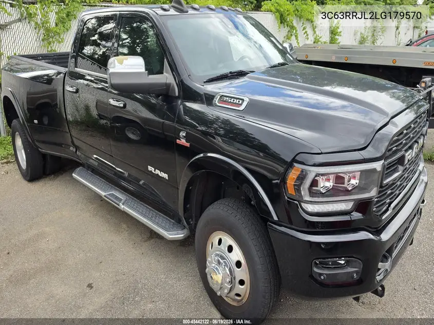 2020 Ram 3500 Laramie 4X4 8' Box VIN: 3C63RRJL2LG179570 Lot: 45442122