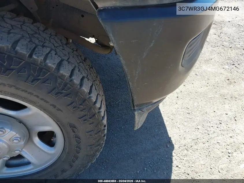 2021 Ram 3500 Tradesman 4X4 8' Box VIN: 3C7WR3GJ4MG672146 Lot: 45043861