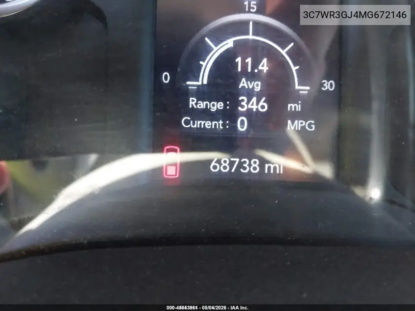 2021 Ram 3500 Tradesman 4X4 8' Box VIN: 3C7WR3GJ4MG672146 Lot: 45043861
